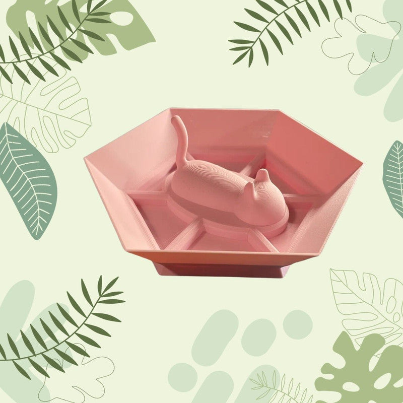 Sleeping Kitten Jewelry Plate